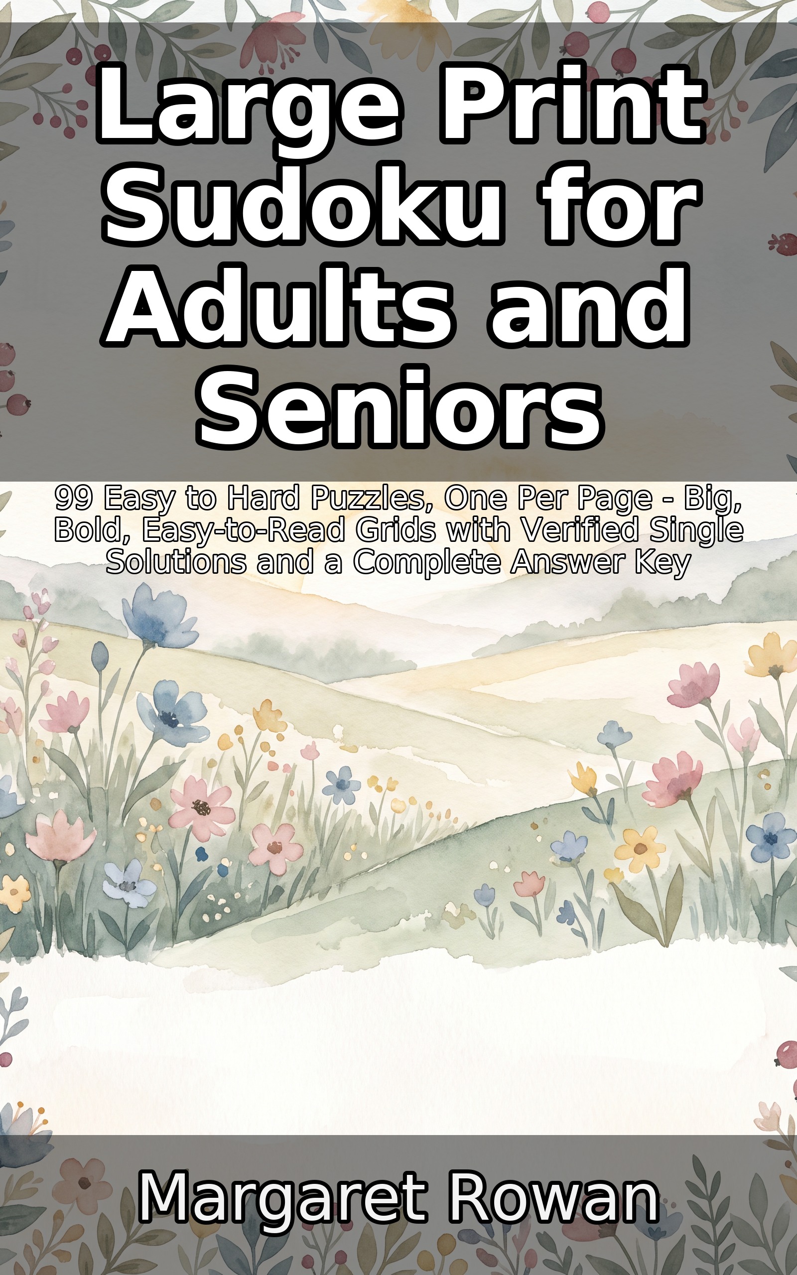 Cover of Large Print Sudoku for Adults and Seniors