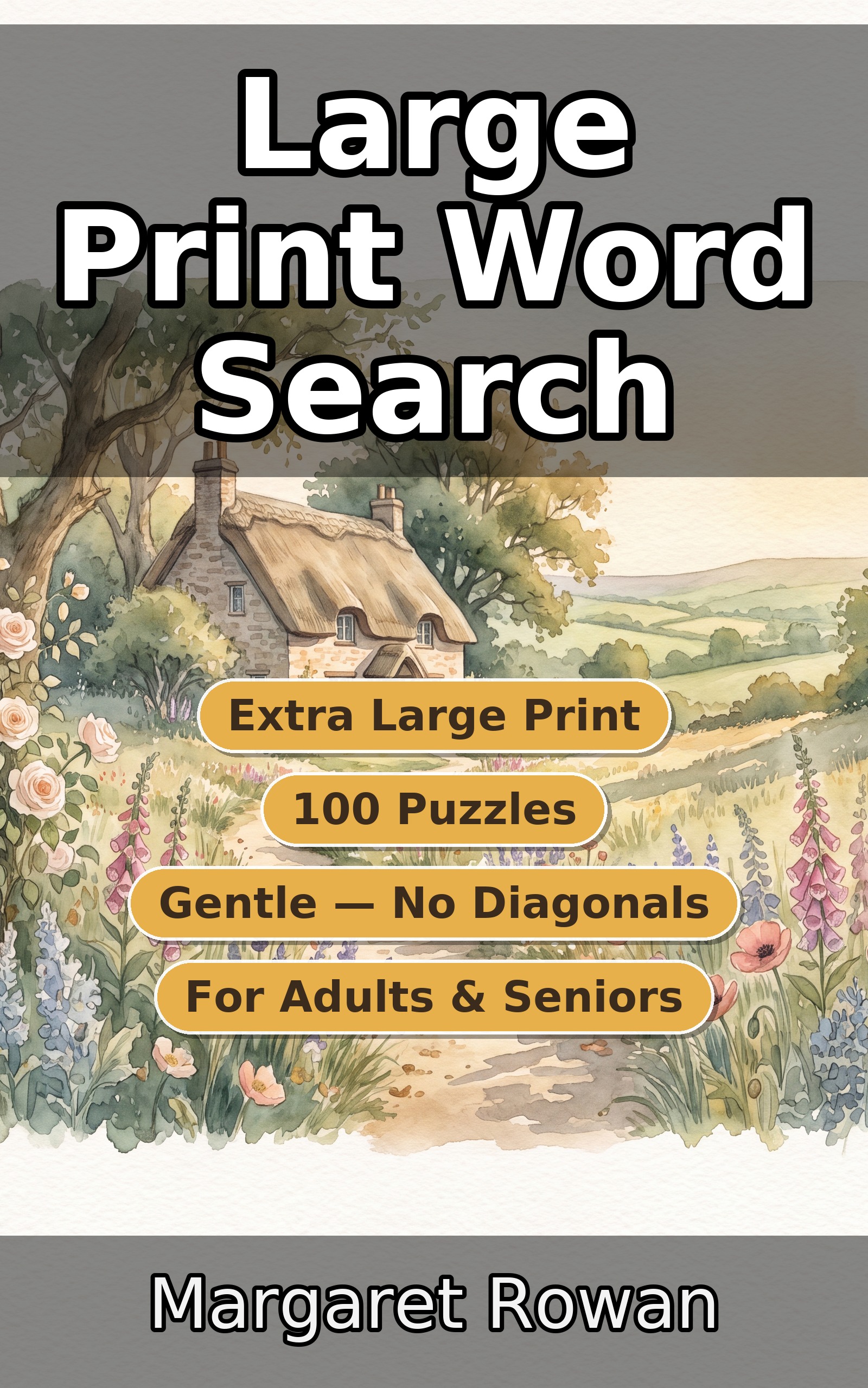 Cover of Extra Large Print Word Search for Adults and Seniors