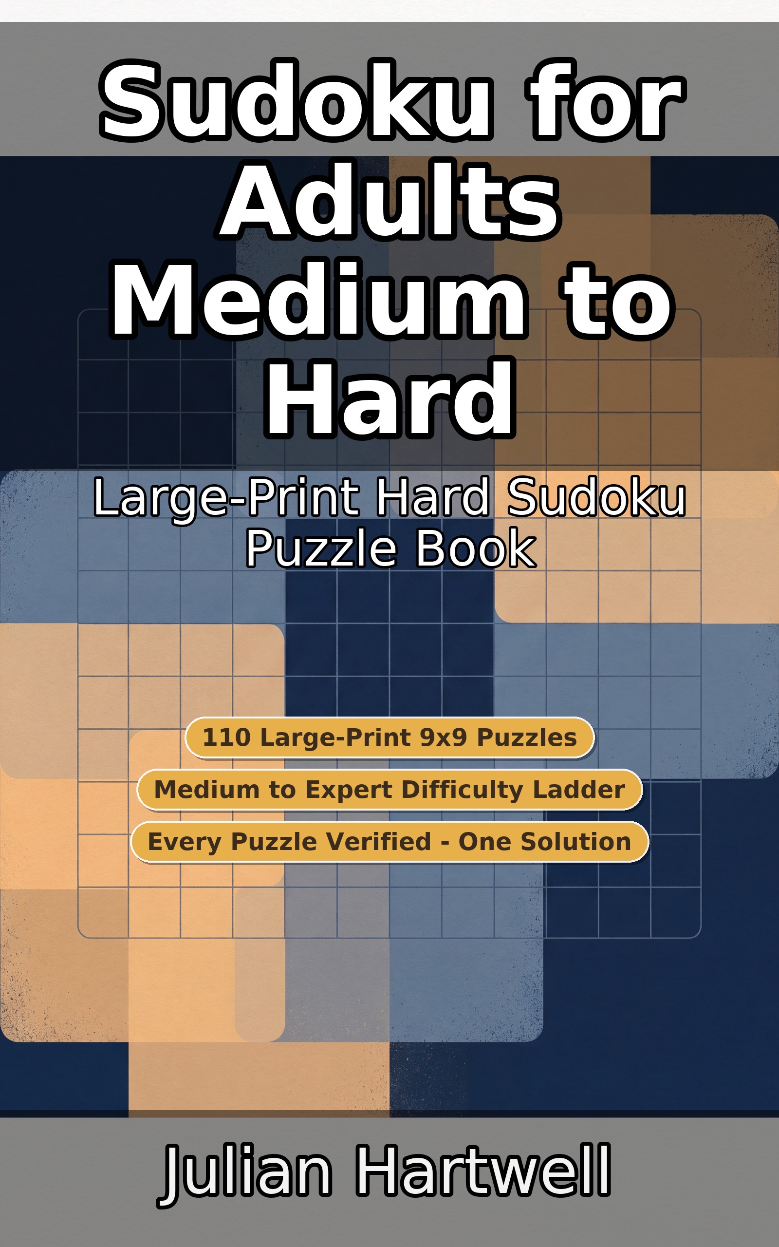Cover of Sudoku for Adults Medium to Hard: Large-Print Hard Sudoku Puzzle Book